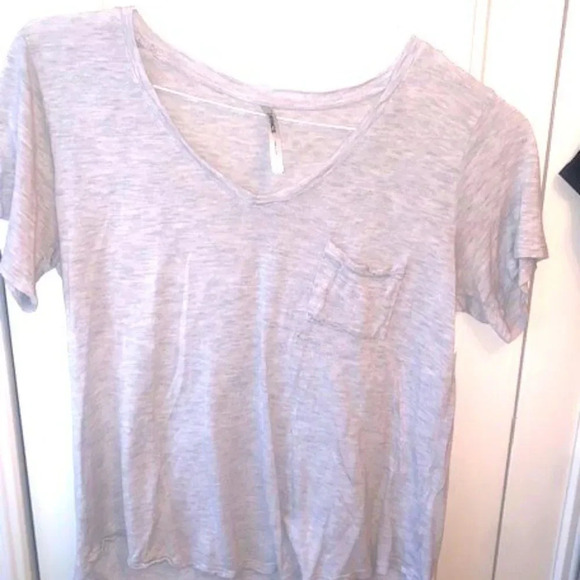 Set 2 grey/black short sleeve v-neck tees M - Picture 3 of 9